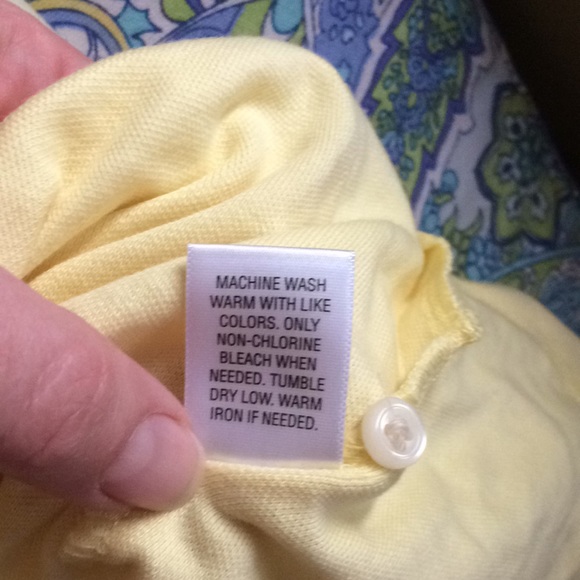 NWT Men’s Croft&Barrow Polo yellow - Picture 7 of 8